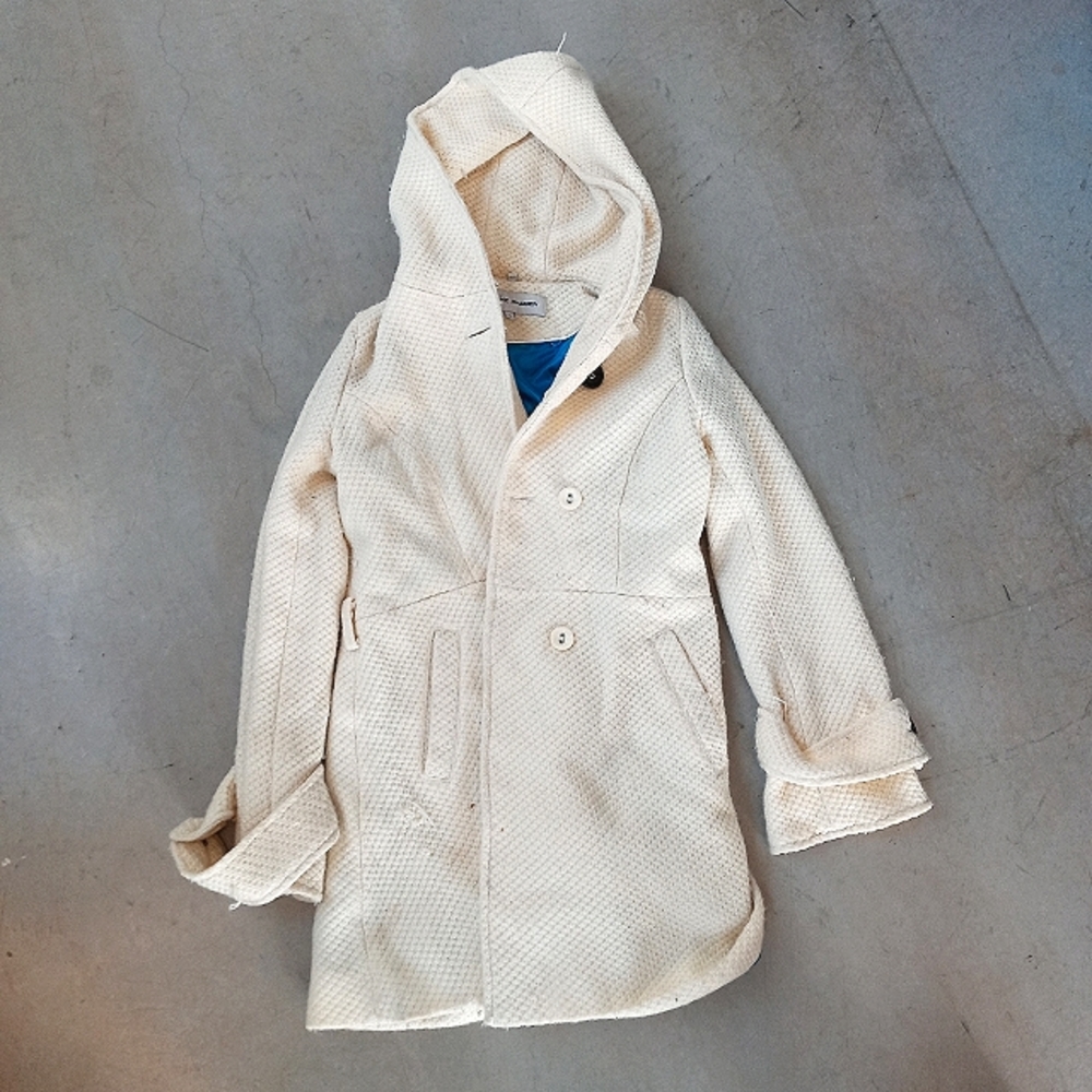 Steve Madden hooded winter coat w/ belt